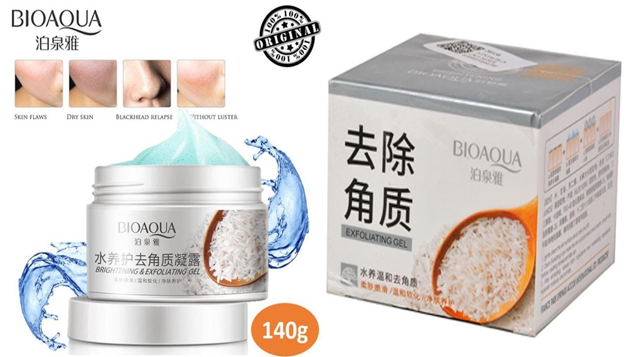 Bioaqua Brightening & Exfoliating Rice Gel Face Scrub 140ml