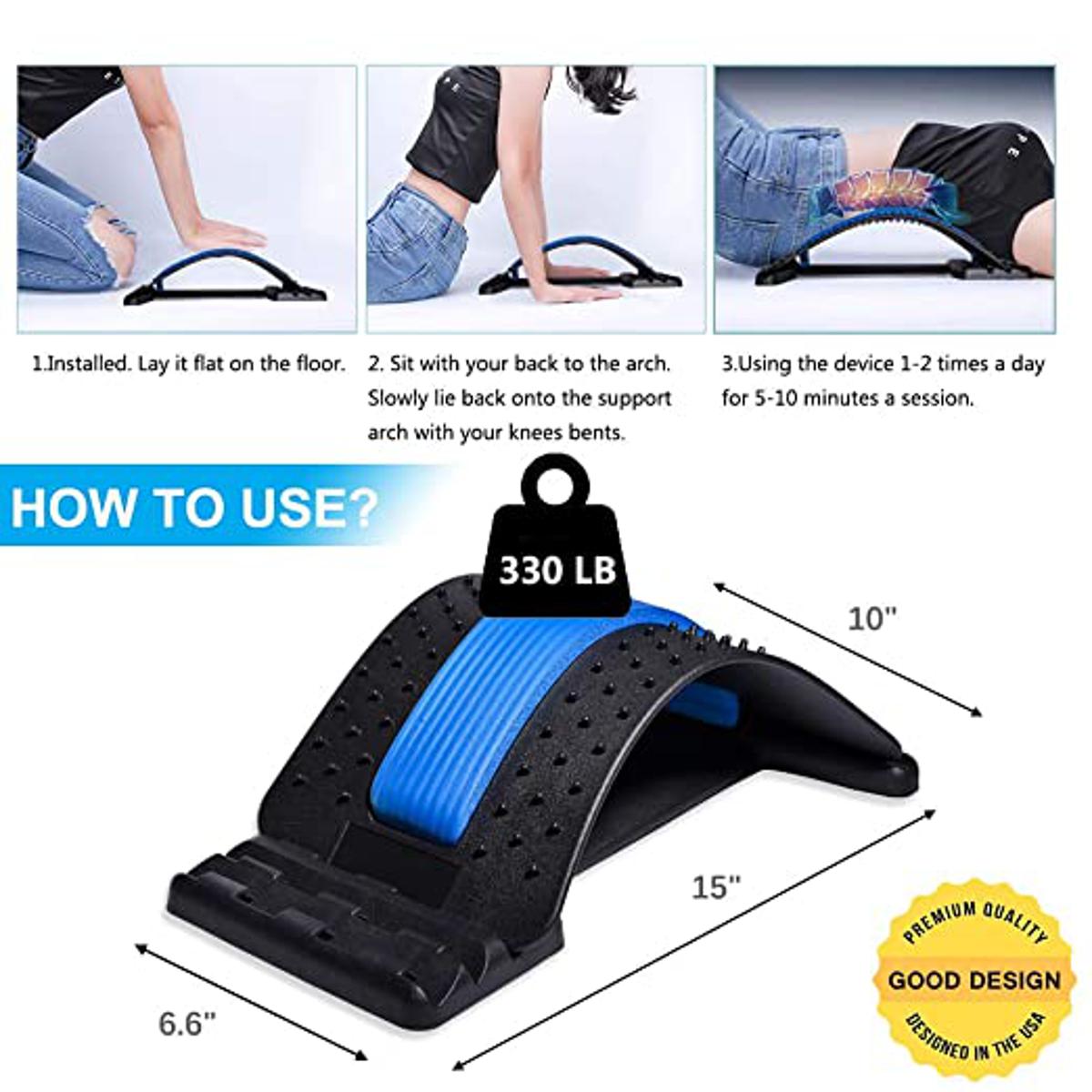 Back Stretcher, Massager Board for Stress Relief with 3 adjustable levels